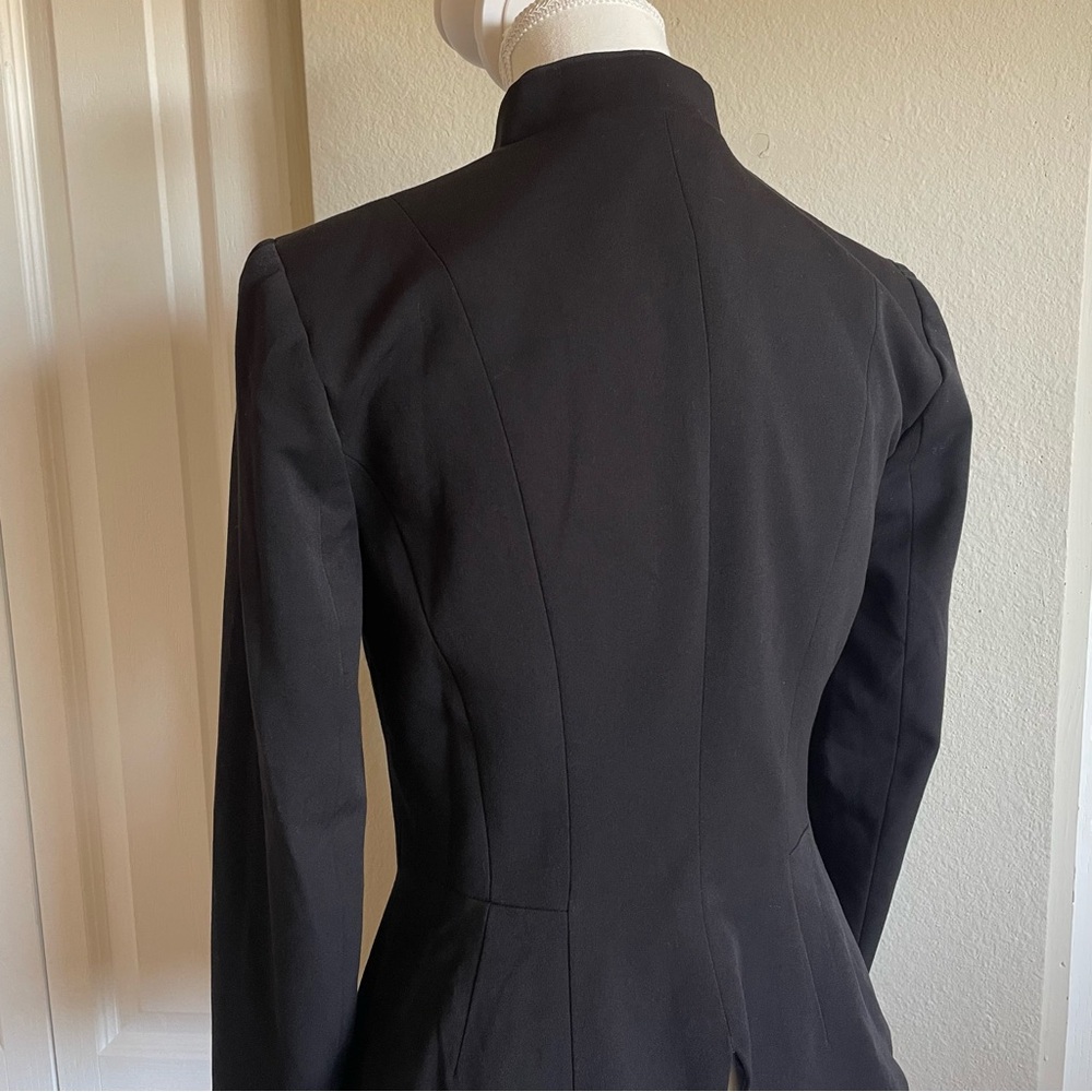 WHBM Blazer Women’s XS Black Long Sleeve One Button Career Gorpcore Office Chic - Picture 8 of 16